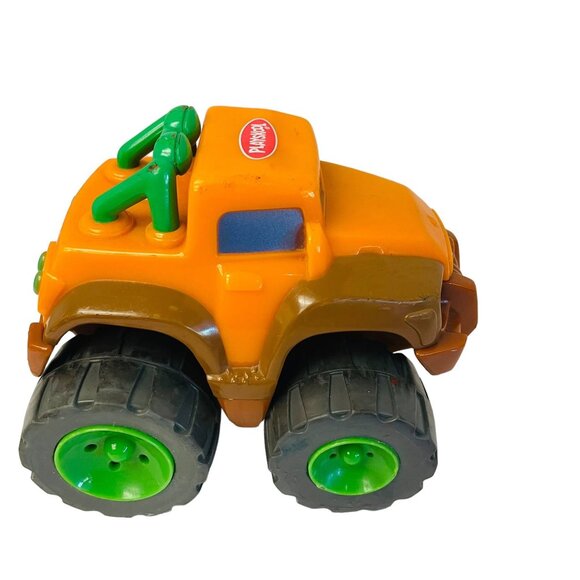 Playskool Monster Truck Toy Orange Green Wheels Durable Plastic for Kids 4x4 Veh - Picture 10 of 10